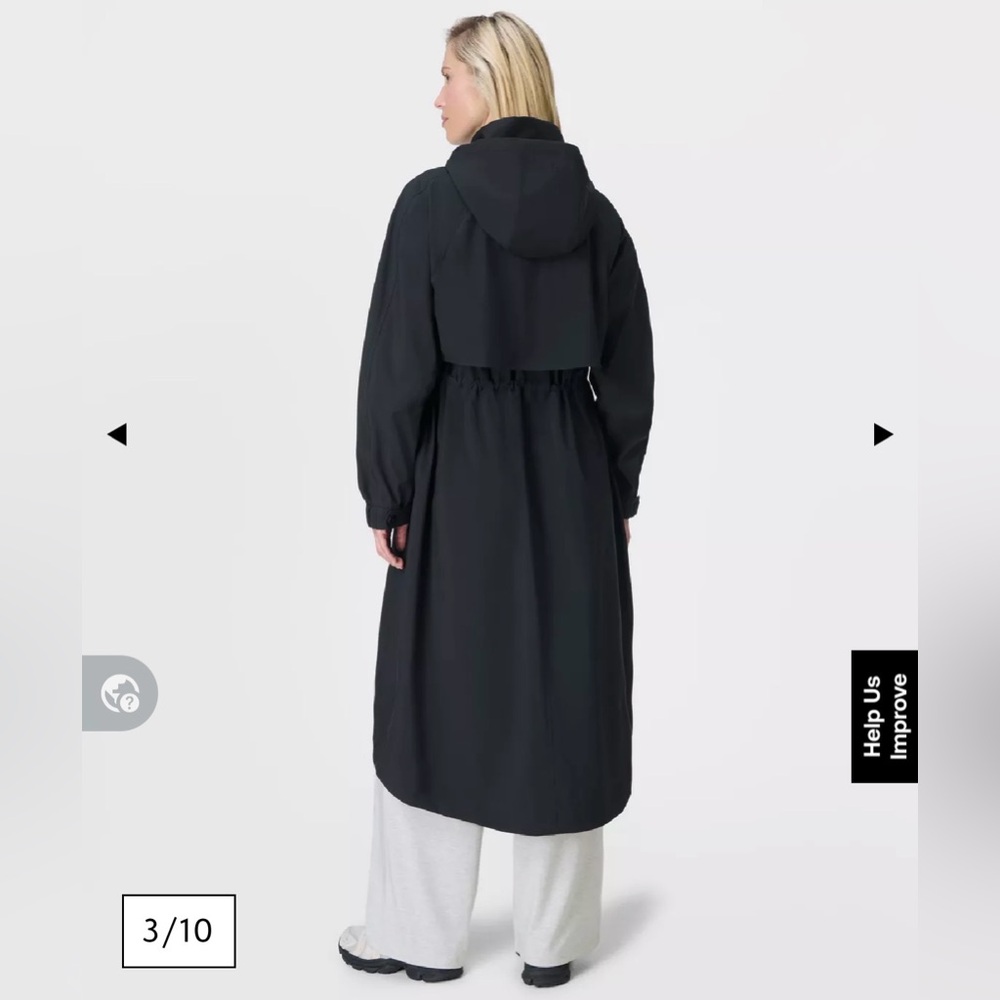 Sweaty Betty Motion Waterproof Longline Parka - Picture 4 of 7